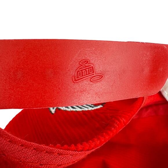 Vintage Atlanta Falcons Red Corduroy‎ Snapback Hat Annco NFL Script - Picture 8 of 8